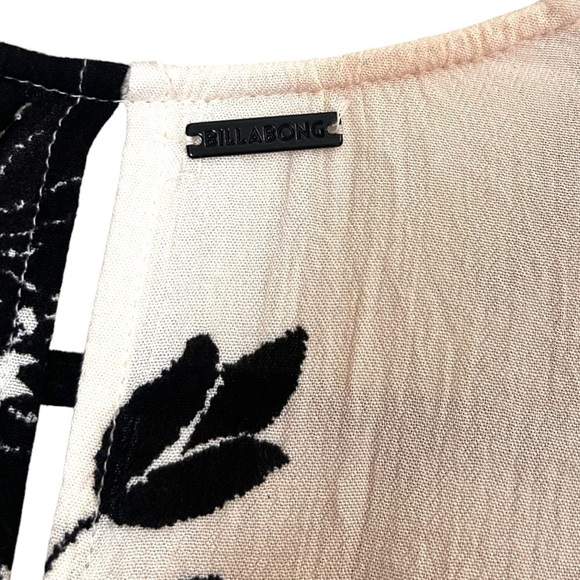 Billabong Divine Dress- Cream Floral Bell Sleeve Mini Dress - Picture 12 of 15